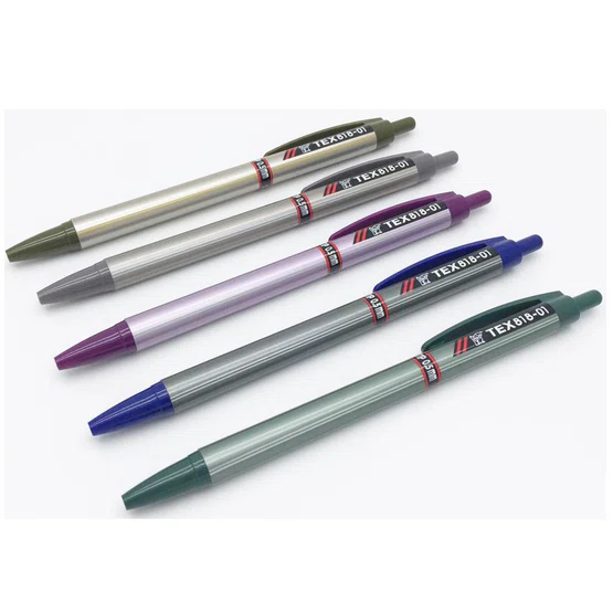 [กระปุก 50ด้าม] ปากกาลูกลื่น TEX 818-01 (0.5มม.) เขียนดีมากๆ หมึกน้ำเงิน