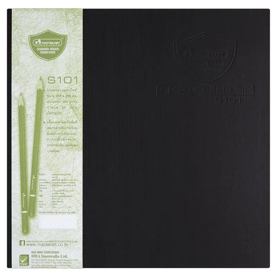 Master Art สมุดวาดรูป สมุดสเก็ตซ์ 250 x 255mm 100gsm Sketch Book S101 50แผ่น / 1 เล่ม