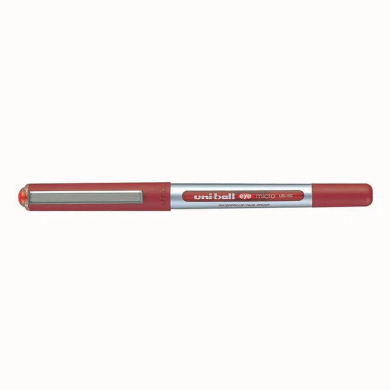 ปากกาโรลเลอร์บอล 0.5 มม. หมึกสีแดง ยูนิ Eye Micro UB-150  1แท่ง