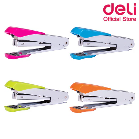 Deli 0260 Stapler No.10 เครื่องเย็บกระดาษ เบอร์ 10  1 ชิ้น  คละสี