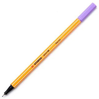 ปากกาหัวเข็ม 0.4มม.พาสเทล คละสี (8ด้าม) สตาบิโล 88/8-01