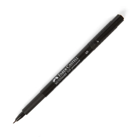 ปากกาเขียนแผ่นใสลบไม่ได้ 0.4 มม. ดำ (S) Faber-Castell