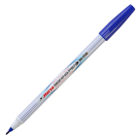 ปากกาสีเมจิก (ชุด12สี) ตราม้า H-110